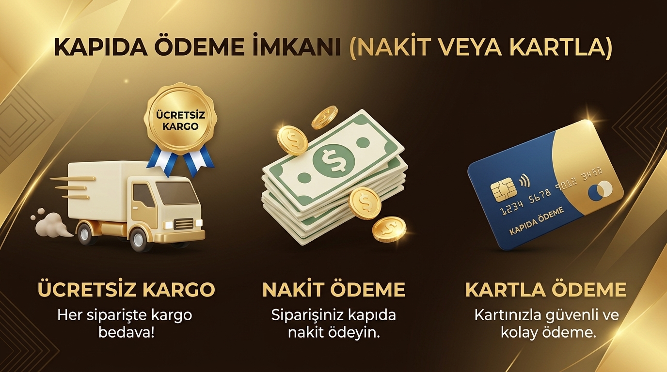 Ücretsiz kargo ve kapıda ödeme görseli